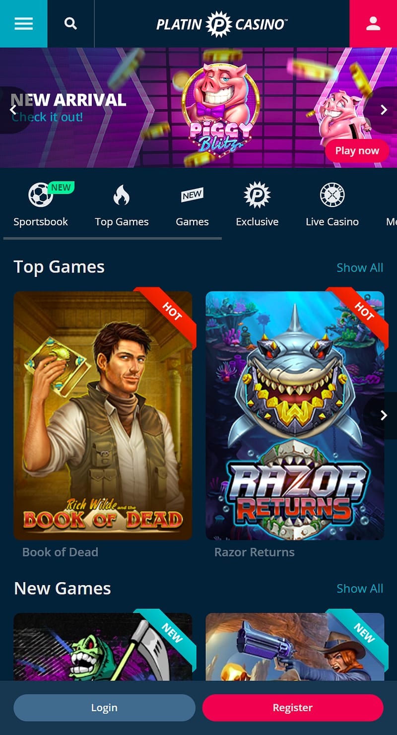 PlatinCasino mobile Version – Spielangebot beim PlatinCasino mobil: Was ist verfügbar?