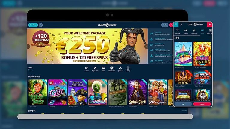 PlatinCasino mobile Version